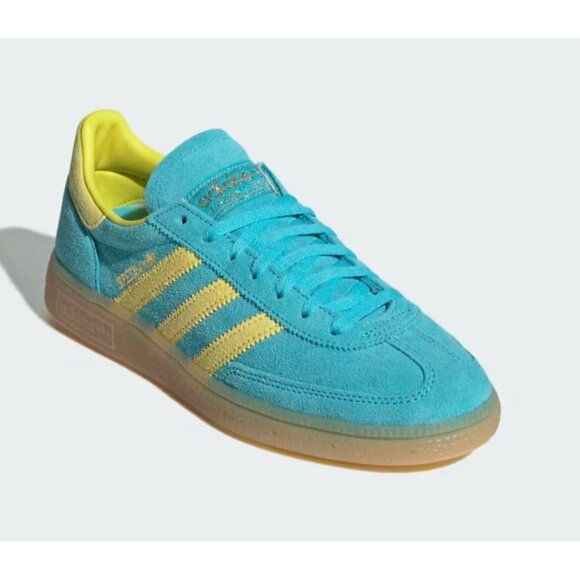 NWT Women's Handball Spezial Shoes Teal + Yellow Size 8 - Picture 5 of 9